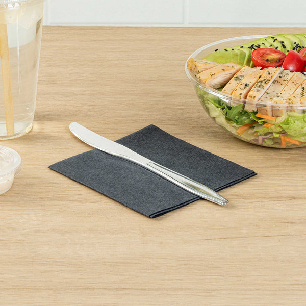 Restaurantware Argento Silver Plastic Knife - 7 3/4" - 250 Count Box