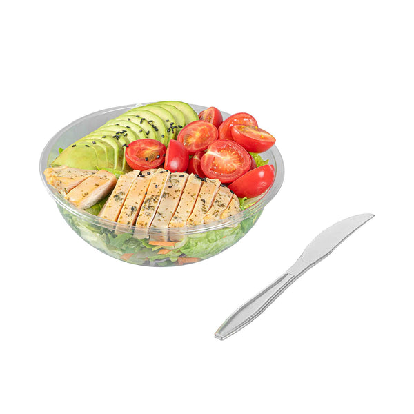 Restaurantware Argento Silver Plastic Knife - 7 3/4" - 250 Count Box