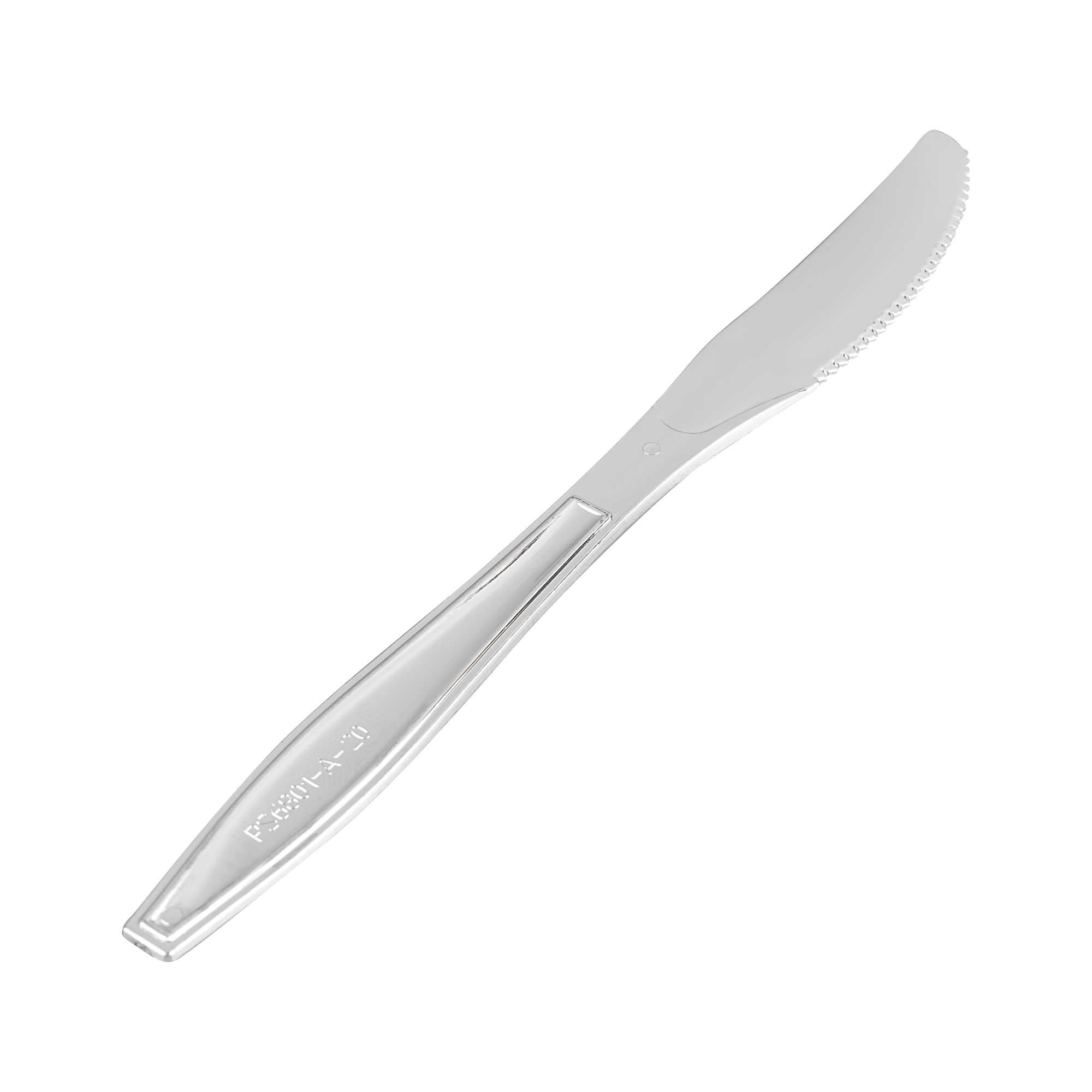 restaurantware Argento Silver Plastic Knife - 7 3/4" - 250 count box