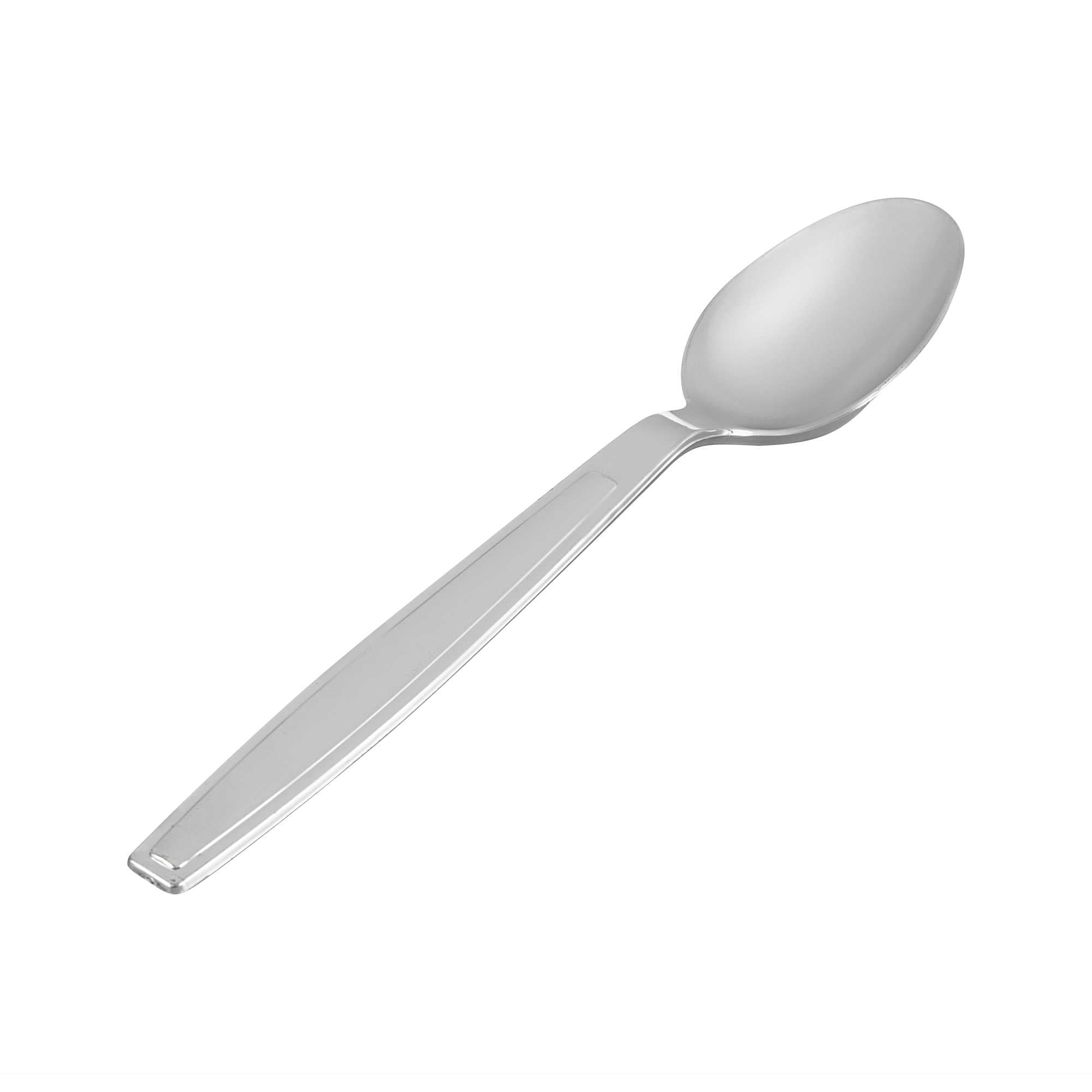 restaurantware Argento Silver Plastic Spoon - 7" - 250 count box