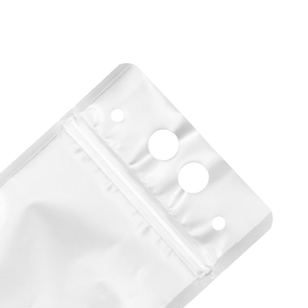 Restaurantware Bag Tek 17 Oz Clear Plastic Drink Pouch - Single Zipper - 5" X 9" X 1 1/2" - 100 Count Box