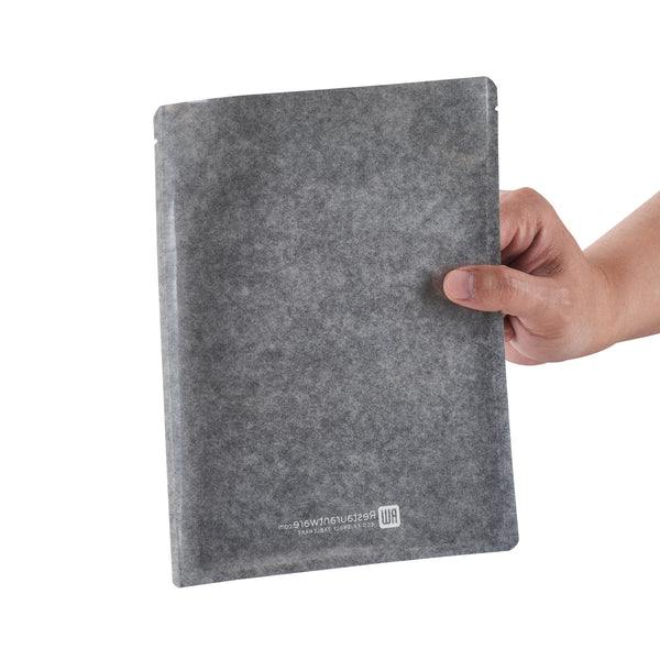 Restaurantware Bag Tek Black Plastic Medium Sandwich And Snack Bag - Heat Sealable - 8 3/4" X 6 1/2" - 100 Count Box