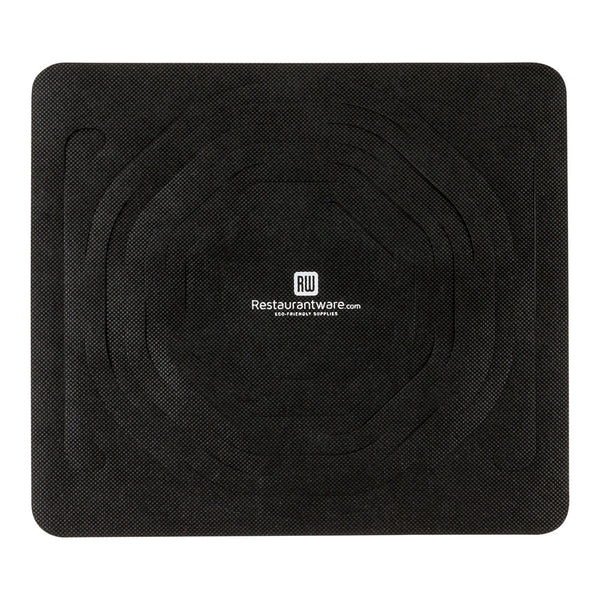 Restaurantware Bag Tek Black Small Net Take Out Bag - 7 3/4" X 7 3/4" - 100 Count Box