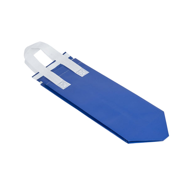 Restaurantware Bag Tek Blue Insulated Take Out Bag - Tamper-Evident - 4 3/4" X 4" X 11" - 100 Count Box