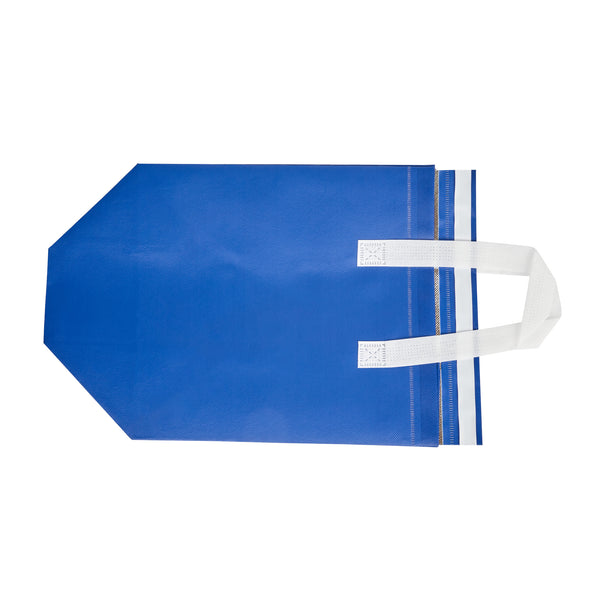 Restaurantware Bag Tek Blue Insulated Take Out Bag - Tamper-Evident - 10 1/4" X 6 3/4" X 11" - 100 Count Box