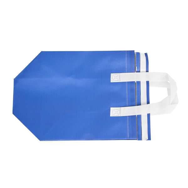 Restaurantware Bag Tek Blue Insulated Take Out Bag - Tamper-Evident - 9 1/2" X 6" X 10 1/4" - 100 Count Box