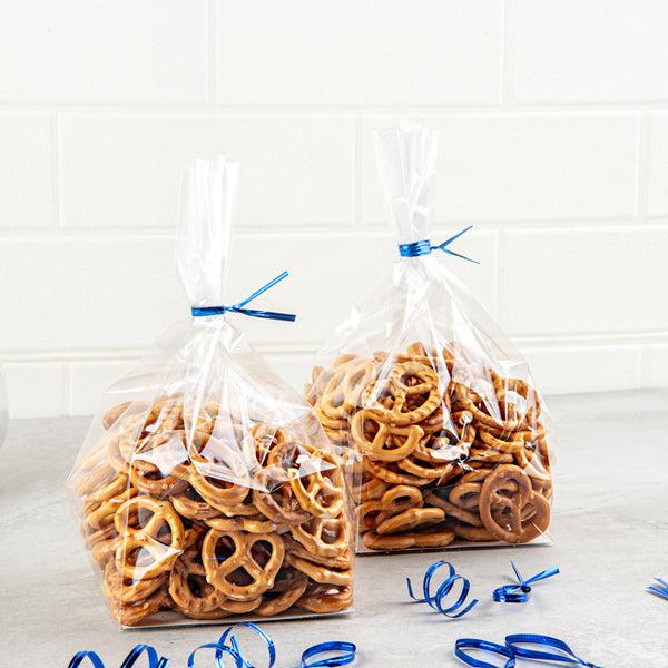 Restaurantware Bag Tek Blue Metallic Twist Tie / Bag Tie - 6" - 500 Count Box