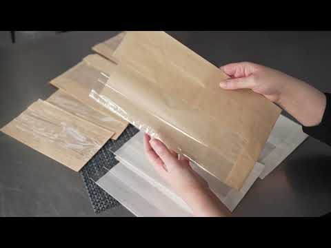 Restaurantware Bag Tek Brown Paper Bread Bag - Micro-Perforated Greaseproof Wheat Pattern - 4 1/2" X 2 1/2" X 8 1/2" - 100 Count Box