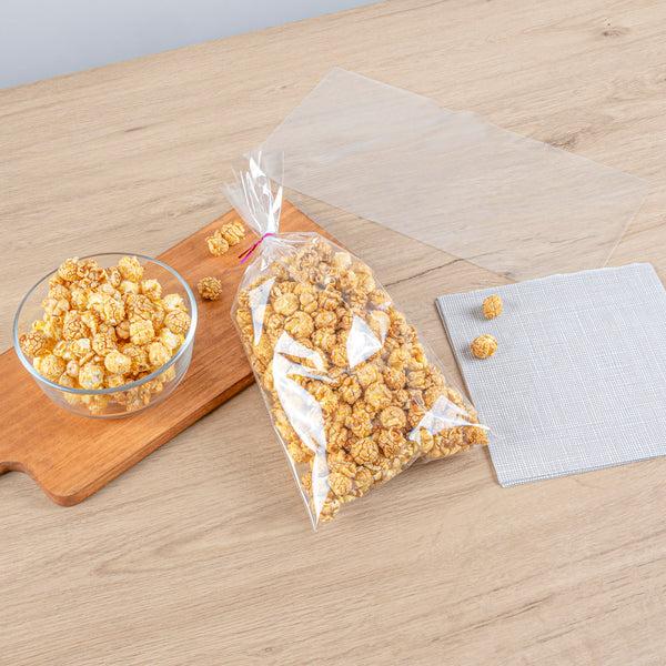 Restaurantware Bag Tek Clear Plastic Bag - No Flap High Clarity Heat Sealable - 14" X 7" - 100 Count Box