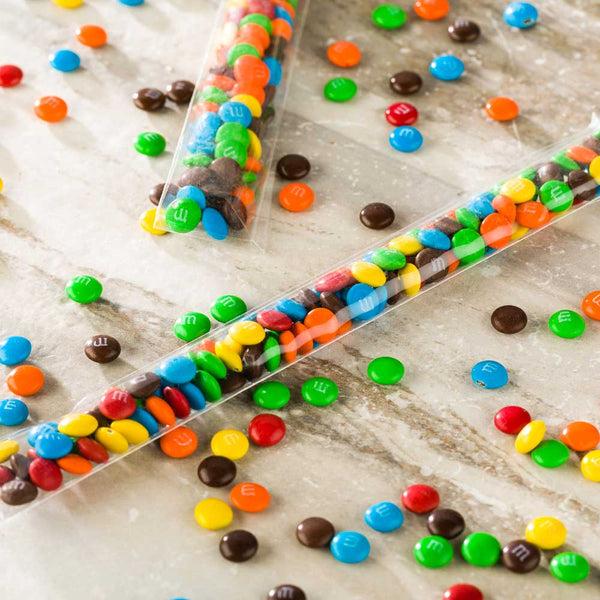 Restaurantware Bag Tek Clear Plastic Bag - With Flap High Clarity - 8" X 1" - 100 Count Box