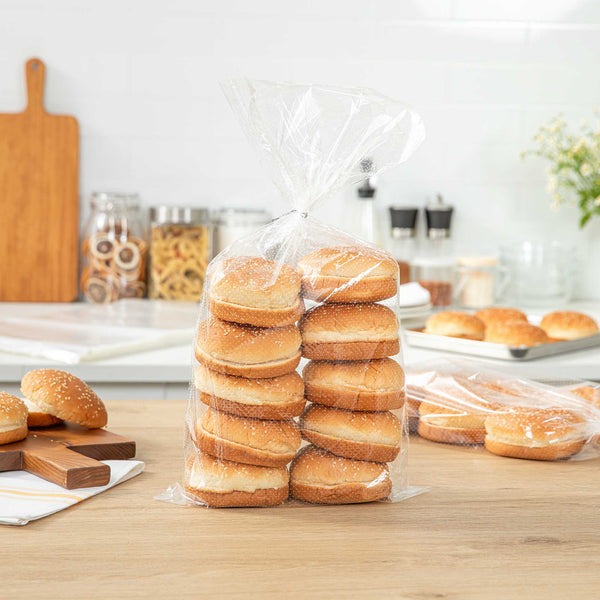 Restaurantware Bag Tek Clear Plastic Bread Bag - Micro-Perforated With Wicket Dispenser - 11" X 20" - 250 Count Box