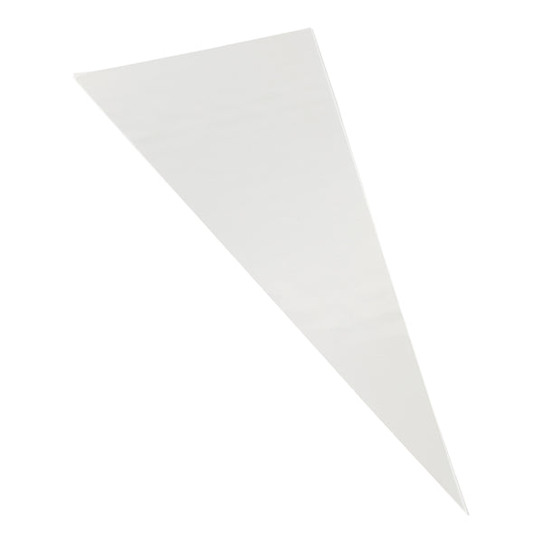 Restaurantware Bag Tek Clear Plastic Cone Bag - High Clarity - 17" X 7 1/2" - 100 Count Box