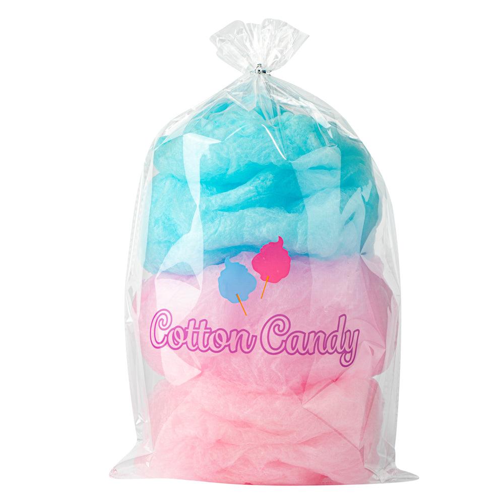 restaurantware Bag Tek Clear Plastic Cotton Candy Bag - 12" x 18" - 100 count box