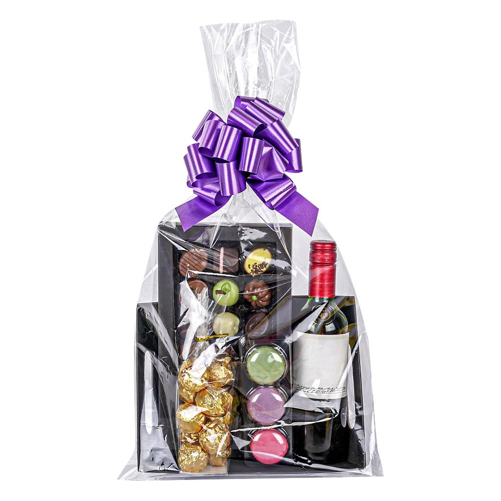 restaurantware Bag Tek Clear Plastic Gift Bag - 14" x 24" - 100 count box