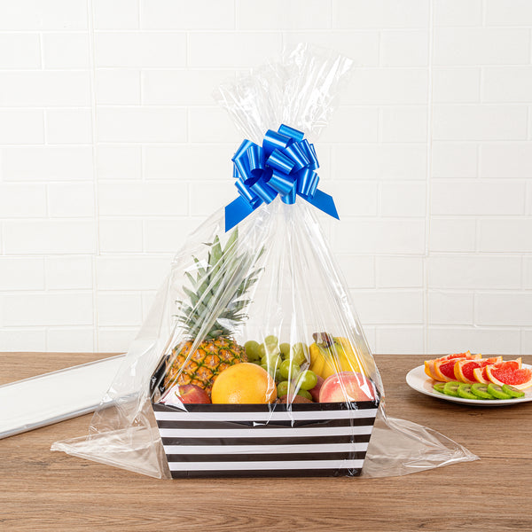 Restaurantware Bag Tek Clear Plastic Gift Bag - 25" X 30" - 100 Count Box