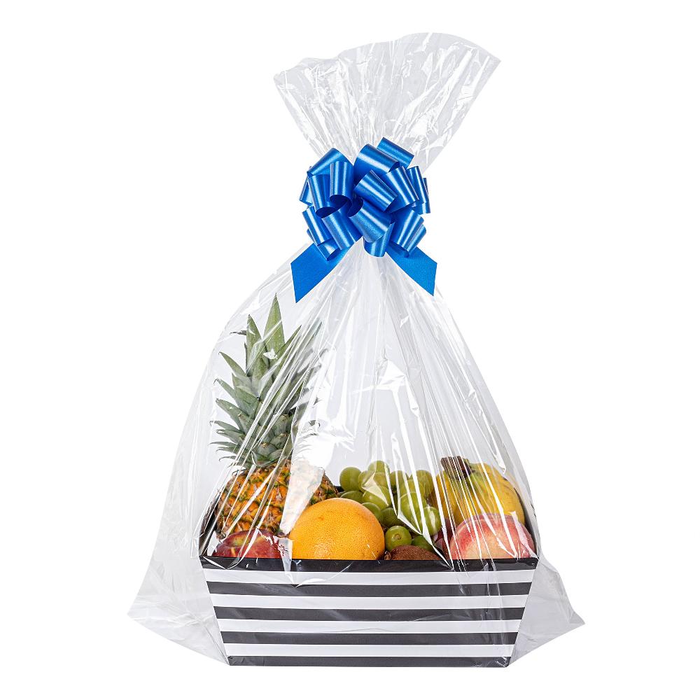 restaurantware Bag Tek Clear Plastic Gift Bag - 25" x 30" - 100 count box