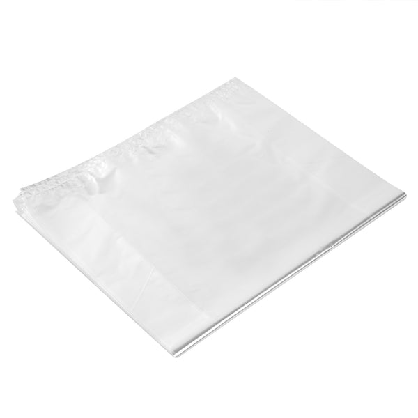 Restaurantware Bag Tek Clear Plastic Gift Basket Bag - Gusseted - 12" X 4" X 20" - 100 Count Box