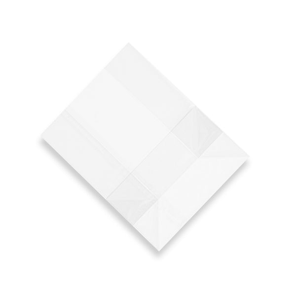 Restaurantware Bag Tek Clear Plastic Gusset Bag - Flat Bottom Paper Insert Heat Sealable - 7" X 4" X 9" - 100 Count Box