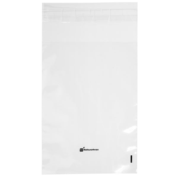 Restaurantware Bag Tek Clear Plastic Lip And Tape Bag - Self Sealing - 7" X 5" - 100 Count Box