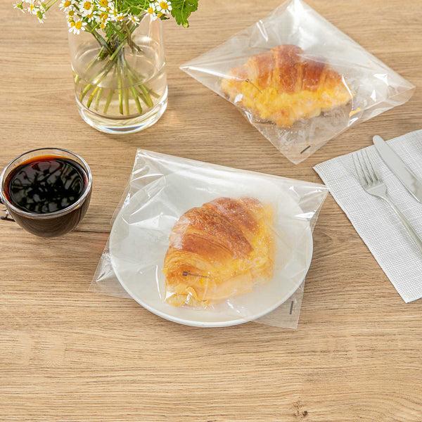 Restaurantware Bag Tek Clear Plastic Lip And Tape Bag - Self Sealing - 10" X 8" - 100 Count Box