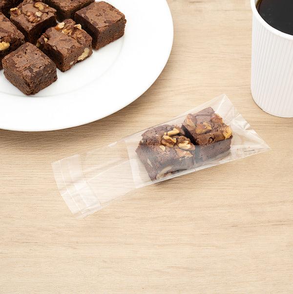 Restaurantware Bag Tek Clear Plastic Lip And Tape Bag - Self Sealing - 5" X 3" - 100 Count Box