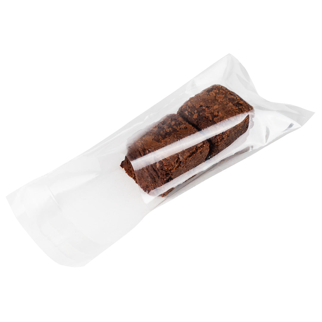 restaurantware Bag Tek Clear Plastic Lip and Tape Bag - Self Sealing - 5" x 3" - 100 count box