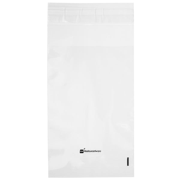 Restaurantware Bag Tek Clear Plastic Lip And Tape Bag - Self Sealing - 6" X 4" - 100 Count Box