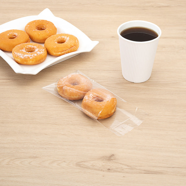 Restaurantware Bag Tek Clear Plastic Lip And Tape Bag - Self Sealing - 6" X 4" - 100 Count Box