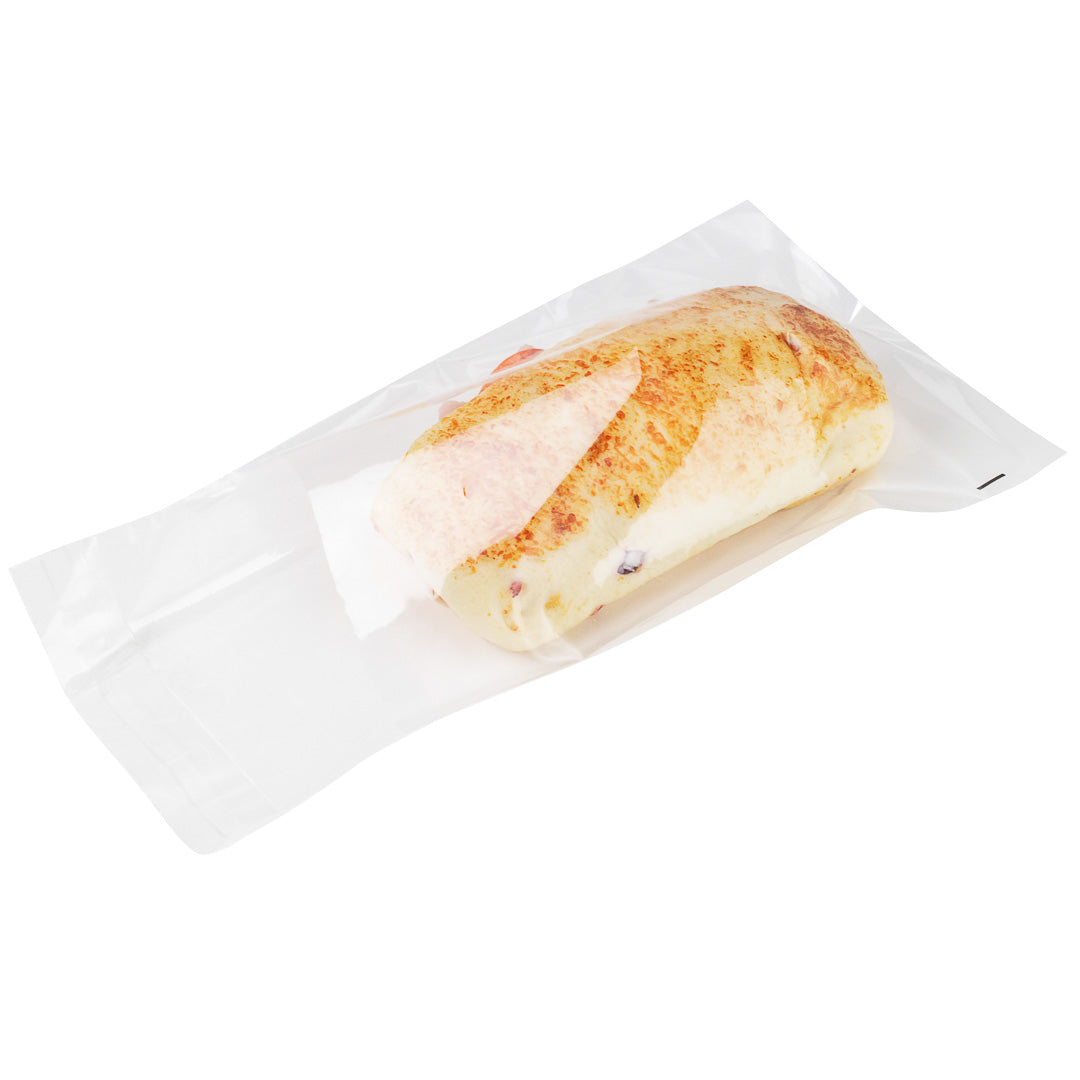 restaurantware Bag Tek Clear Plastic Lip and Tape Bag - Self Sealing - 9" x 6" - 100 count box