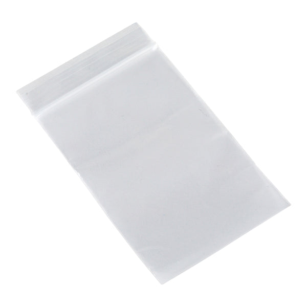 Restaurantware Bag Tek Clear Plastic Zip Bag - BPA-Free High Clarity - 2" X 3" - 100 Count Box