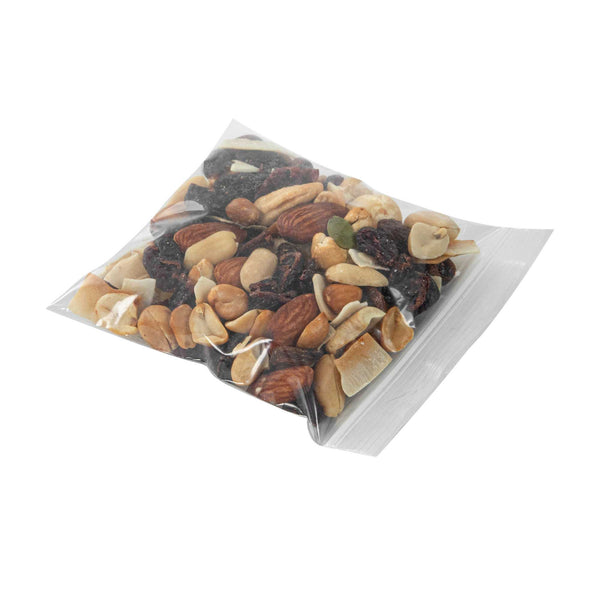 Restaurantware Bag Tek Clear Plastic Zip Bag - BPA-Free High Clarity - 4" X 4" - 100 Count Box