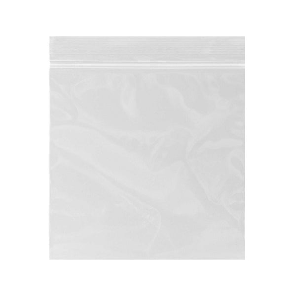 Restaurantware Bag Tek Clear Plastic Zip Bag - BPA-Free High Clarity - 4" X 4" - 100 Count Box