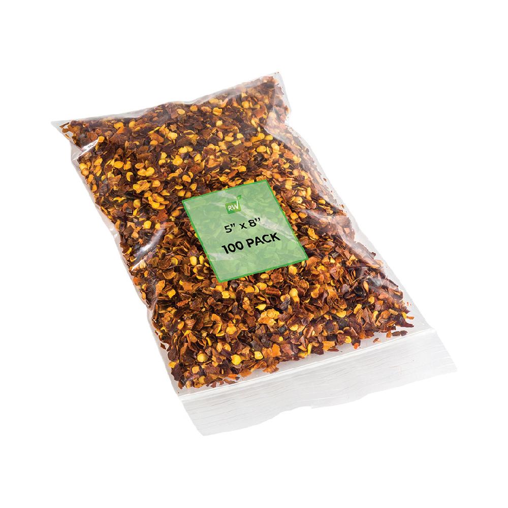 restaurantware Bag Tek Clear Plastic Zip Bag - BPA-Free High Clarity - 4" x 6" - 100 count box