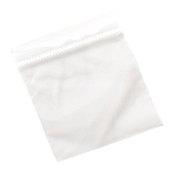 Restaurantware Bag Tek Clear Plastic Zip Bag - BPA-Free High Clarity - 3" X 3" - 100 Count Box