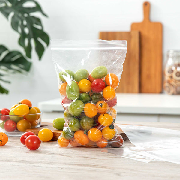 Restaurantware Bag Tek Clear Plastic Zip Bag - BPA-Free High Clarity - 6" X 9" - 100 Count Box