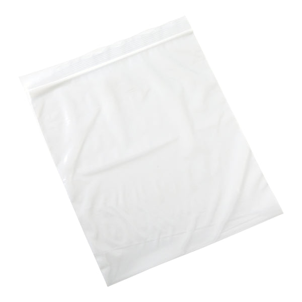 Restaurantware Bag Tek Clear Plastic Zip Bag - BPA-Free High Clarity - 10" X 12" - 100 Count Box