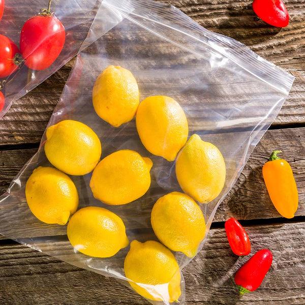 Restaurantware Bag Tek Clear Plastic Zip Bag - BPA-Free High Clarity - 10" X 12" - 100 Count Box