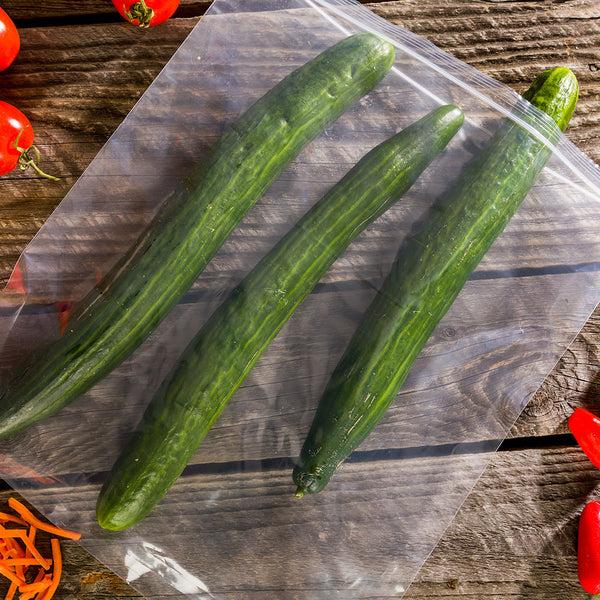 Restaurantware Bag Tek Clear Plastic Zip Bag - BPA-Free High Clarity - 13" X 15" - 100 Count Box