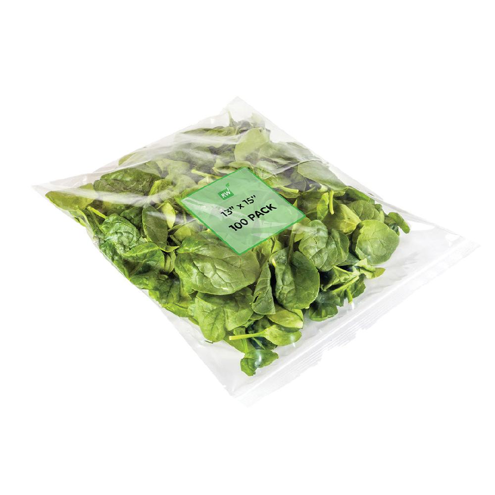 restaurantware Bag Tek Clear Plastic Zip Bag - BPA-Free High Clarity - 13" x 15" - 100 count box