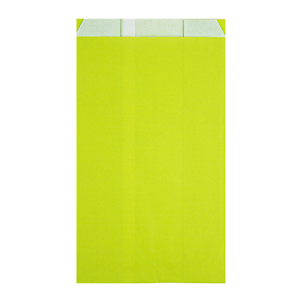 Restaurantware Bag Tek Eco Green Paper French Fry / Snack Bag - 5" X 3" X 8 3/4" - 100 Count Box