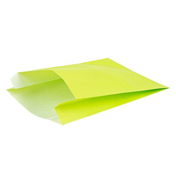 Restaurantware Bag Tek Eco Paper French Fry / Snack Bag - 4 1/4" X 1 1/2" X 6 1/4" - 100 Count Box