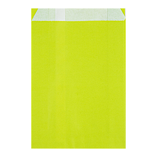 Restaurantware Bag Tek Eco Paper French Fry / Snack Bag - 4 1/4" X 1 1/2" X 6 1/4" - 100 Count Box