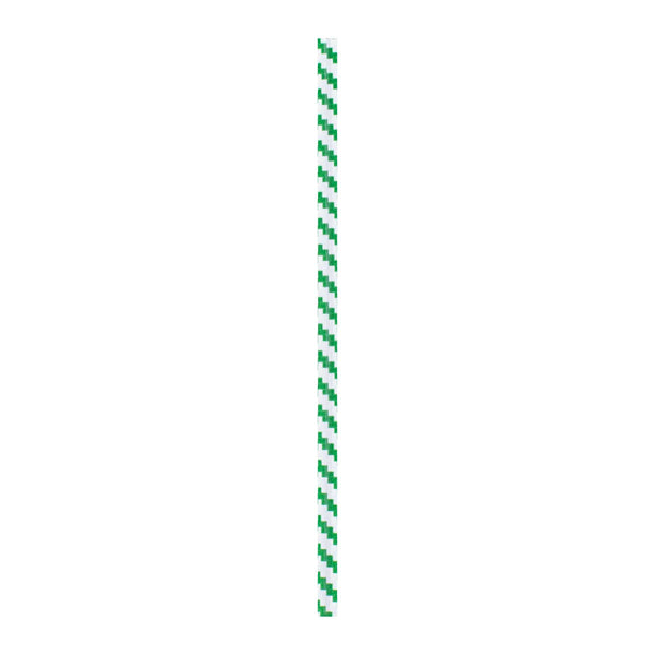 Restaurantware Bag Tek Green Stripe Paper Twist Tie / Bag Tie - Laminated - 4" - 50000 Count Box