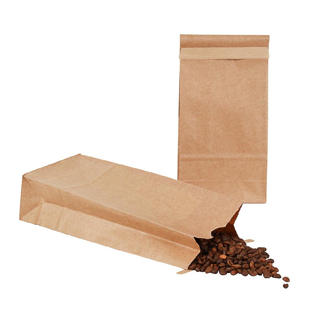 restaurantware Bag Tek Kraft Paper Bakery / Coffee Tin Tie Bag - 4 3/4" x 2 1/2" x 9 3/4" - 100 count box restaurantware Bag Tek Kraft Paper Bakery / Coffee Tin Tie Bag - 4 3/4" x 2 1/2" x 9 3/4" - 100 count box