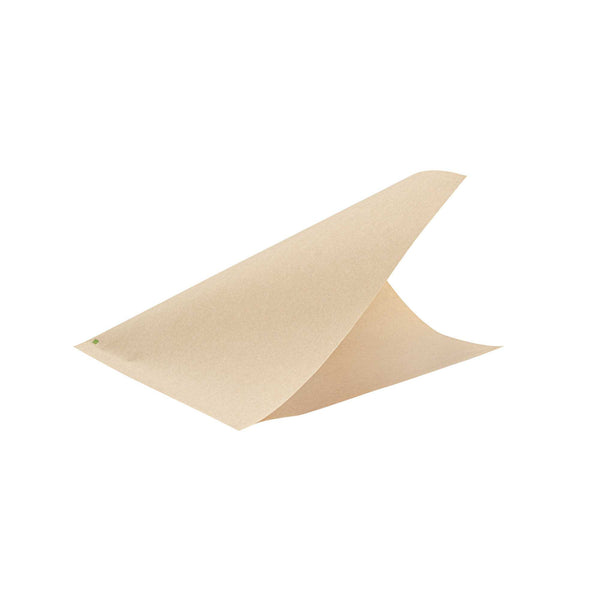 Restaurantware Bag Tek Kraft Paper Large Double Open Bag - Greaseproof - 10" X 9" - 100 Count Box