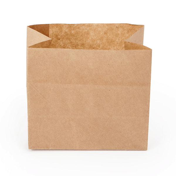 Restaurantware Bag Tek Kraft Paper Large Snack Bag - 4 1/4" X 2 1/2" X 3 3/4" - 100 Count Box