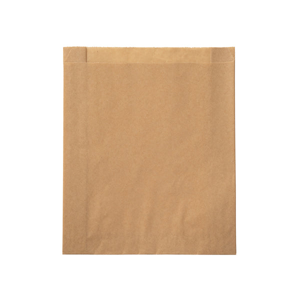Restaurantware Bag Tek Kraft Paper Sandwich / Snack Bag - Silicone-Coated - 7" X 2" X 9" - 100 Count Box