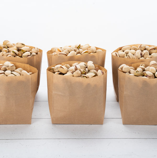 Restaurantware Bag Tek Kraft Paper Small Snack Bag - 4" X 2 1/4" X 3 3/4" - 100 Count Box