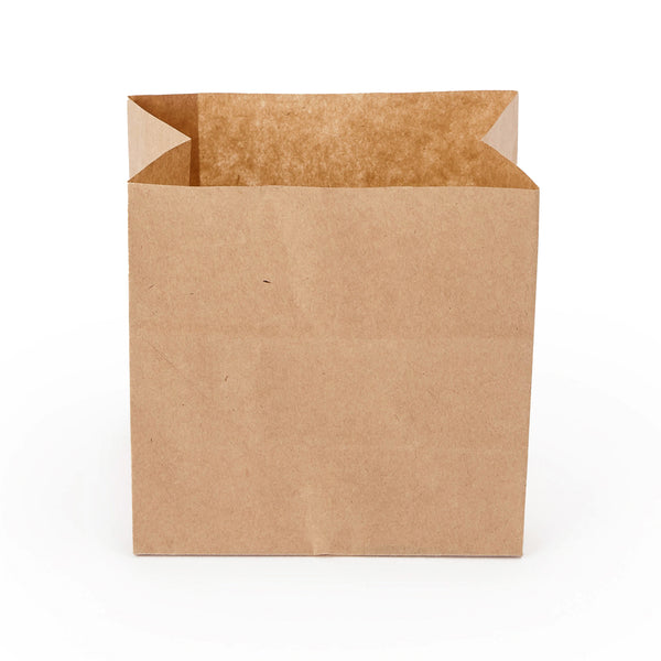 Restaurantware Bag Tek Kraft Paper Small Snack Bag - 4" X 2 1/4" X 3 3/4" - 100 Count Box