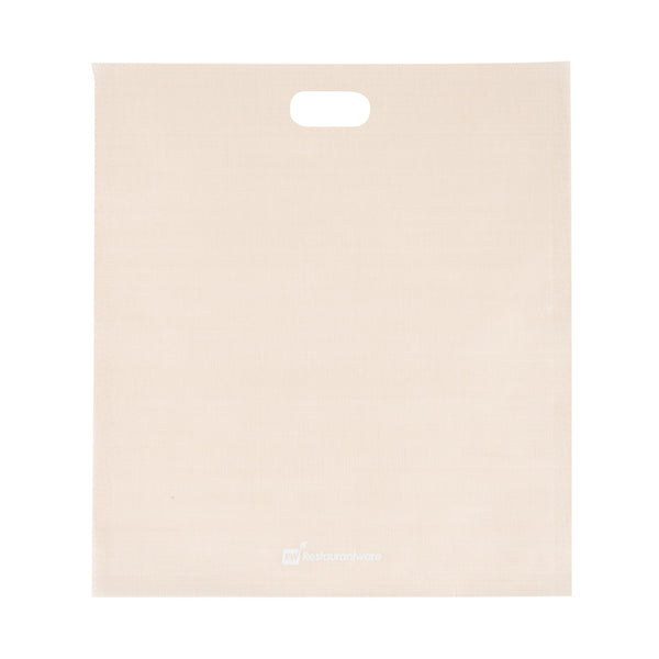 Restaurantware Bag Tek Kraft Plastic Medium Toaster Bag - Non-Stick Heat-Resistant Semi-Disposable - 7 1/2" X 6 3/4" - 10 Count Box